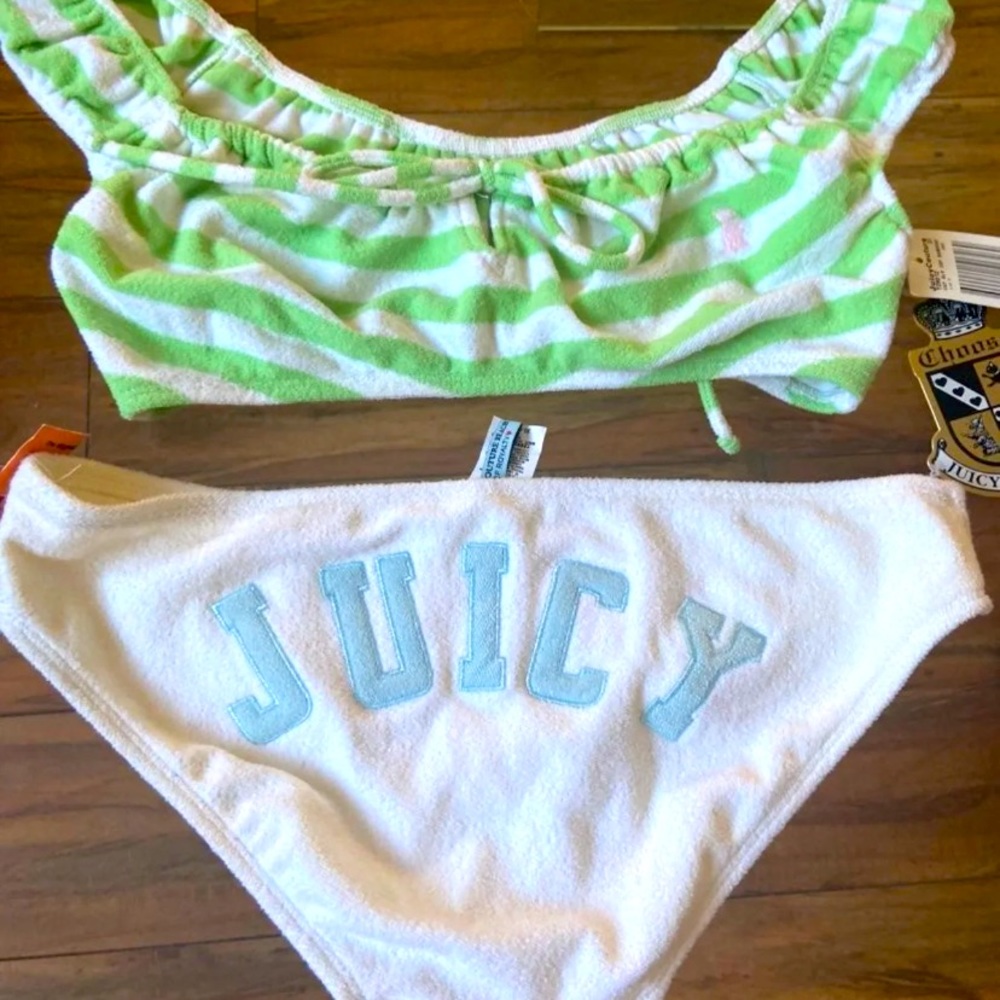 SOLDπππRareπ₯© Y2K Juicy Couture Bikini Set Bathing - Picture 3 of 6